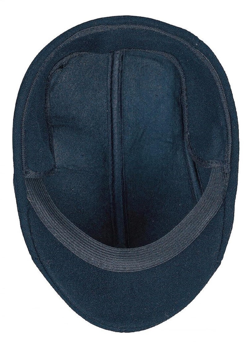 Zacharias Men's Acrylic Solid Golf Cap with Earmuff (EG-05) (Blue_Free Size) (Pack of 1) - Image 3