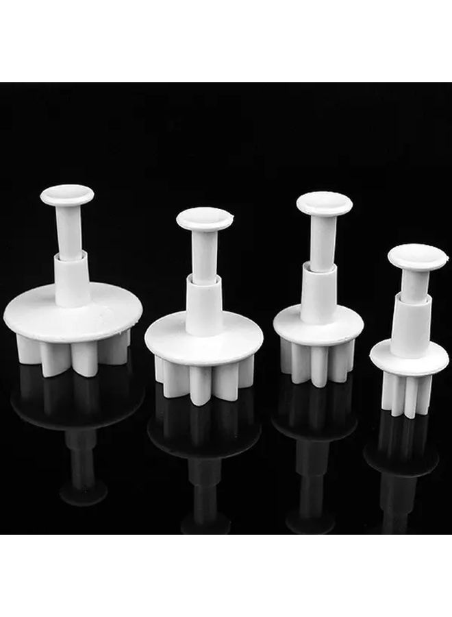 China Daisy Flower And Sunflower Plunger Cutter Set 4pc Plastic Fondant Cake Decorating Tools - Image 5