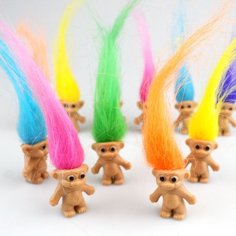 Mini Colorful Long Hair Doll Toy - Image 1