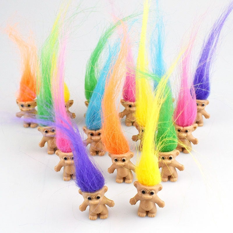 Mini Colorful Long Hair Doll Toy - Image 3