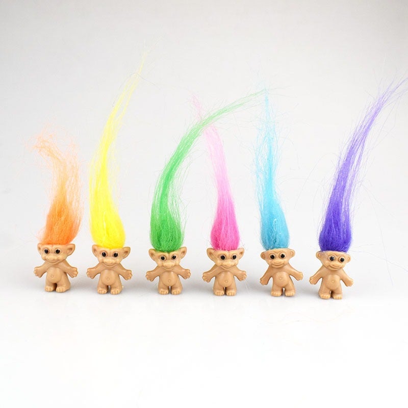 Mini Colorful Long Hair Doll Toy - Image 4