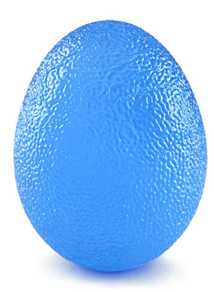 Generic Elliptical Hand Exercise Ball With Heavy Strength Blue Color Diameter 50 Mm  - Image 1
