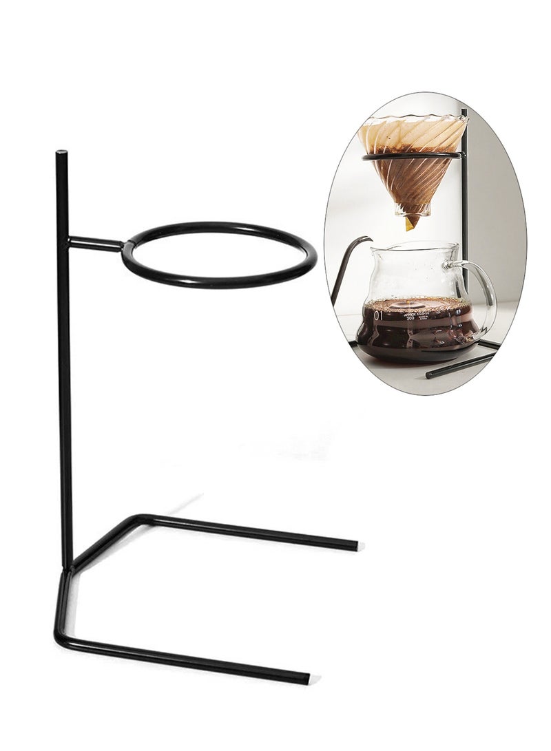 Pour Over Coffee Dripper Stand Coffee Filter Stand Holder Coffee Pour Stand, Black - Image 1
