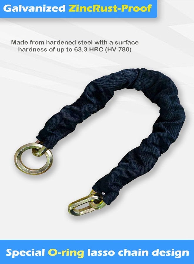 Ribowri Heavy Duty Cut Proof Security Chain 2.6ft x 1/2 "Hardened Steel Cut Proof Lock for Motorcycles Trailers Gates Garage Anti Theft Security Chain【0.8m*12mm】 - Image 4