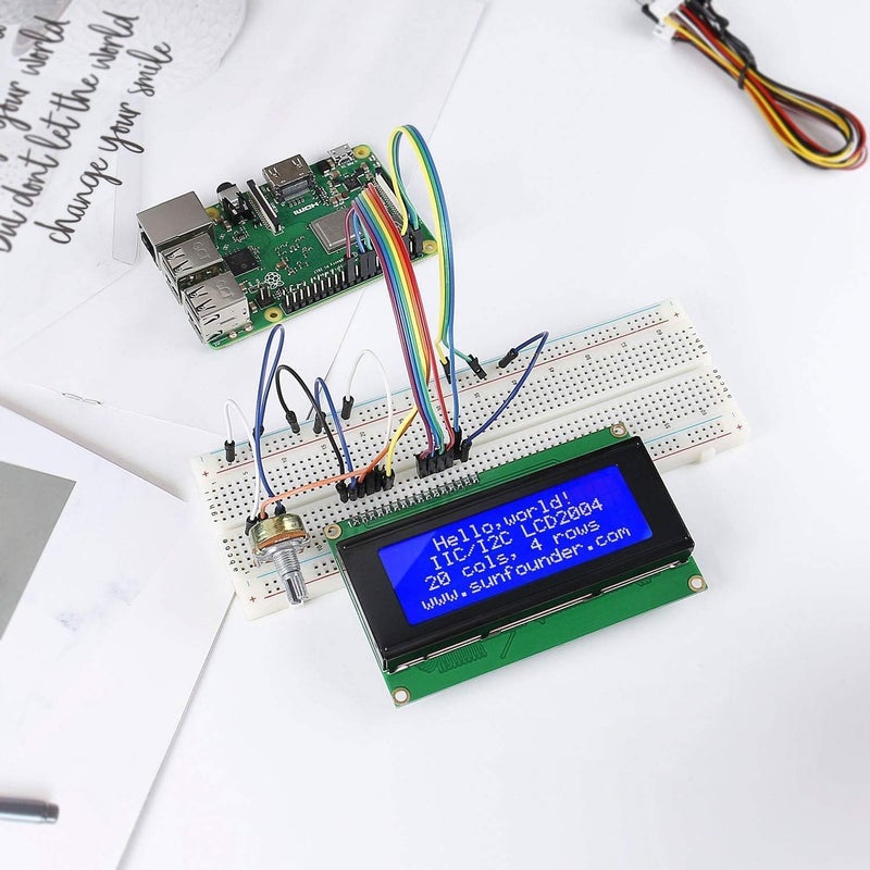 SunFounder 2 Pack LCD 2004 Displays Characters of 4 Rows with 20 Characters in Each, 2PCS 2004 LCD Displays (I2C NOT Included) - Image 5