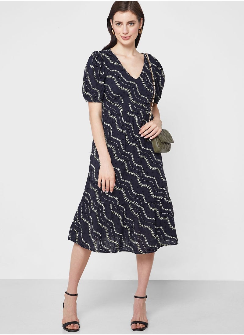 VERO MODA - Tie Detail Tiered Dress - Image 1