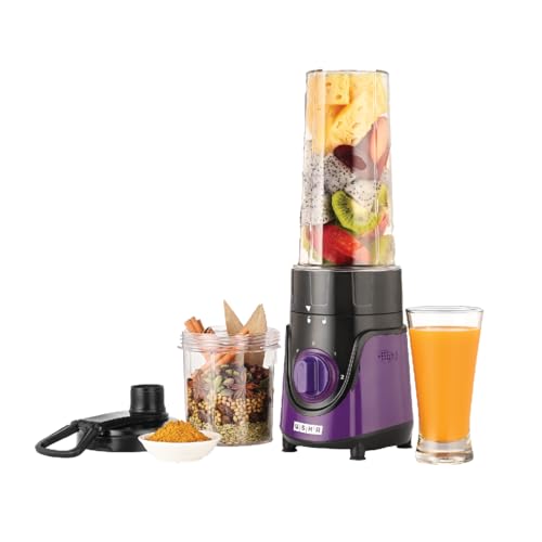 USHA Blender Nutrimagna | 350W| On the Go Blender| Stainless steel blades| Spill proof spout and store lid | 2 speed and pulse operation | Lavender - Image 1