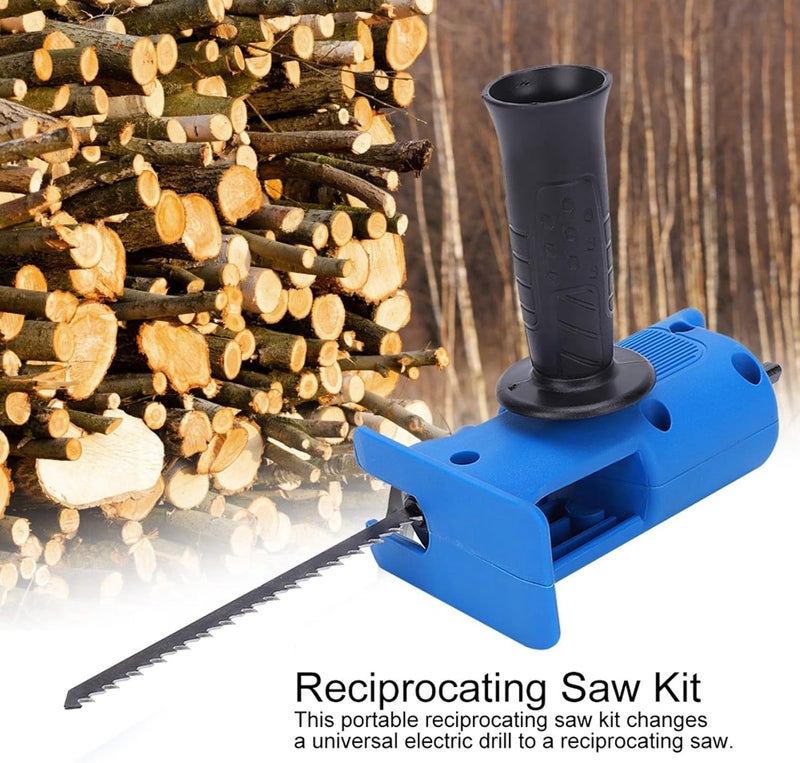 Sunisfa Portable Reciprocating Saw Kit, Universal Electric Drill Attachment for Wood Cutting Metal Cutting, Easy to Install and Disassemble - Image 2