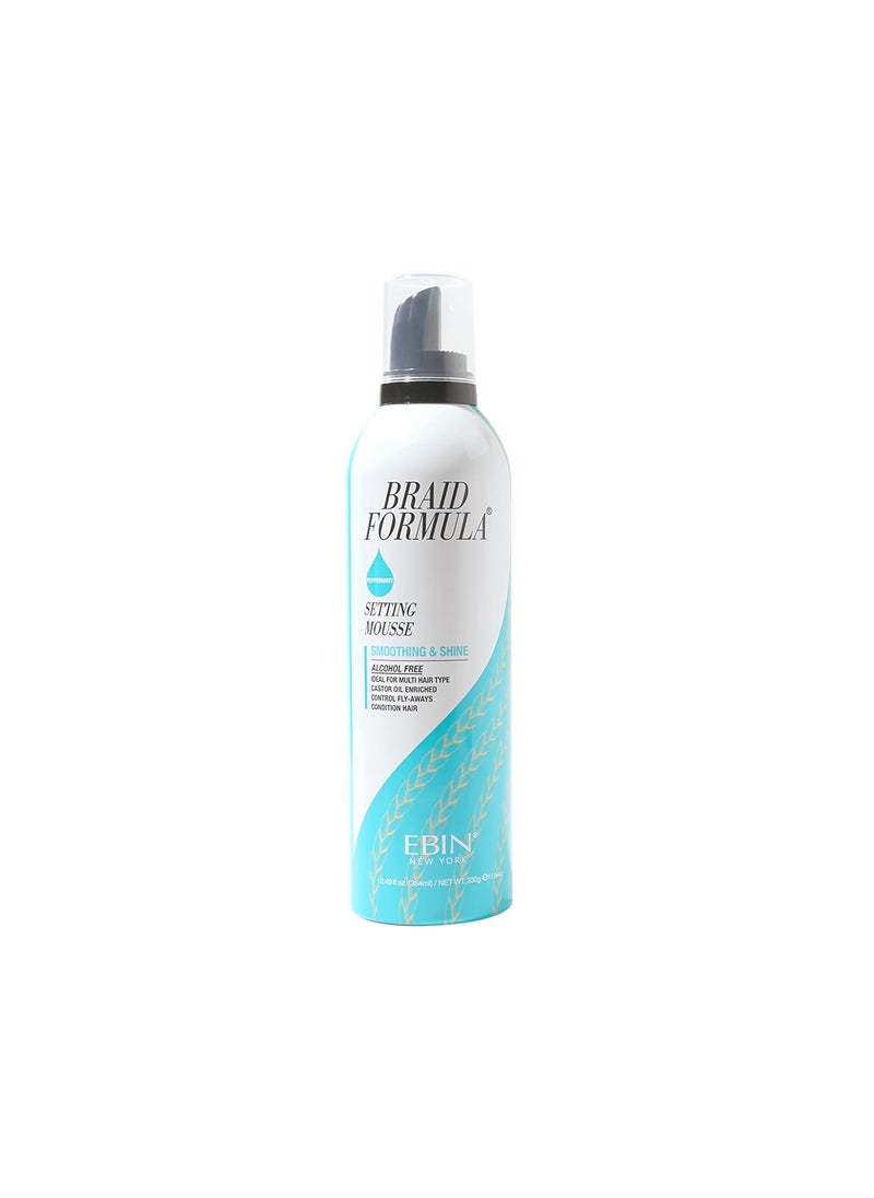 EBIN NEW YORK EBIN NEW YORK Braid Formula Setting Mousse (12.49 oz, Peppermint) 