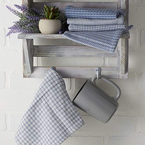 DII Everyday Kitchen Collection Assorted Dishcloth Set, 12x12, Stonewash Blue, 5 Count - Image 5