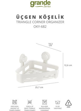 ‎okyanus Home Ocean Home Grande Triangle Corner Shelf  - Image 4