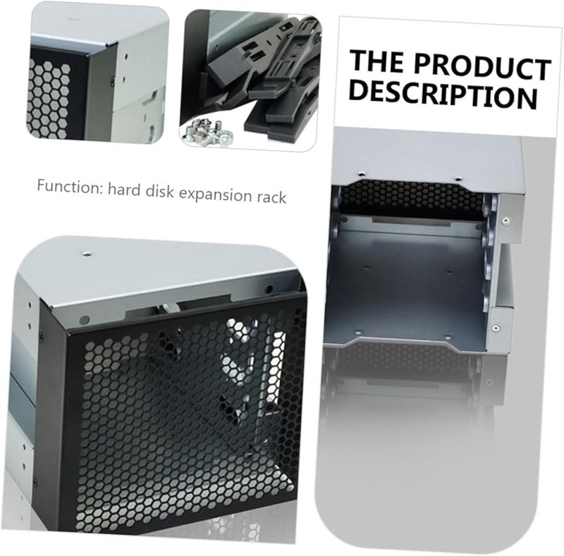 Hard Drive Cage Mounting Rack for Desktop Hard Disk Storage and Heat Dissipation Compact Design - Image 3