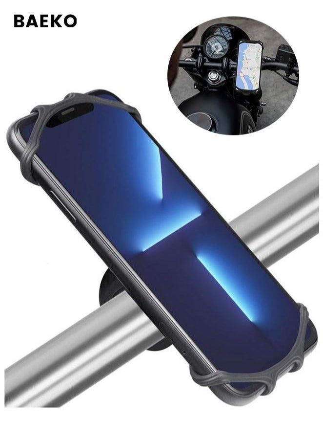 BAEKO Bike Phone Holder Secure Reliable Bicycle Mobile Mount Compatible with Most Smartphones iPhone and Samsung - Image 1