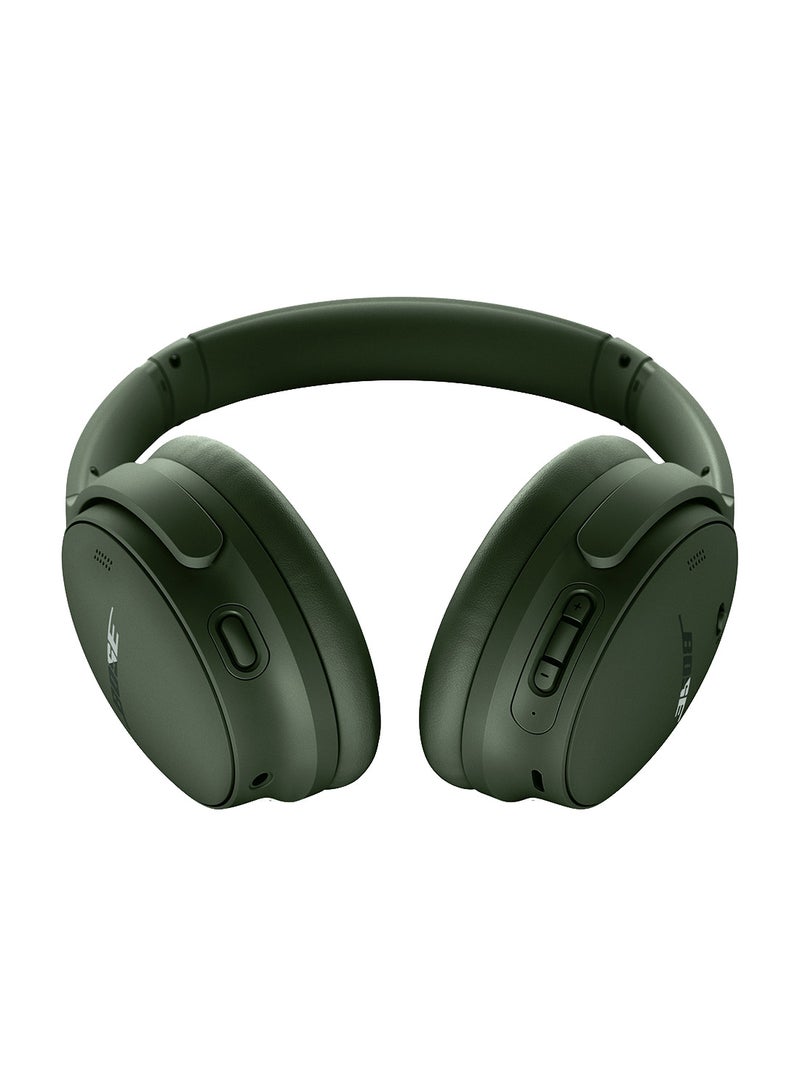 بوز سماعات رأس لاسلكية بخاصية إلغاء الضوضاء من QuietComfort، تعمل بتقنية البلوتوث فوق الأذن مع عمر بطارية يصل إلى 24 ساعة، أخضر السرو - Image 4