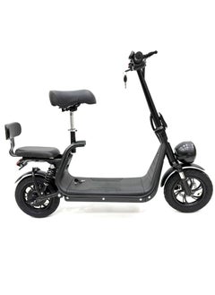 RALLY BICYCLE Scooter model RALLY-B2-SEAT, Recommended for adults, 48V 10AH litthium battery, Maximum riding distance is 30km, Maximum speed is 35km/h, Black color  - Image 1
