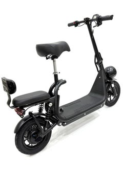 RALLY BICYCLE Scooter model RALLY-B2-SEAT, Recommended for adults, 48V 10AH litthium battery, Maximum riding distance is 30km, Maximum speed is 35km/h, Black color  - Image 3