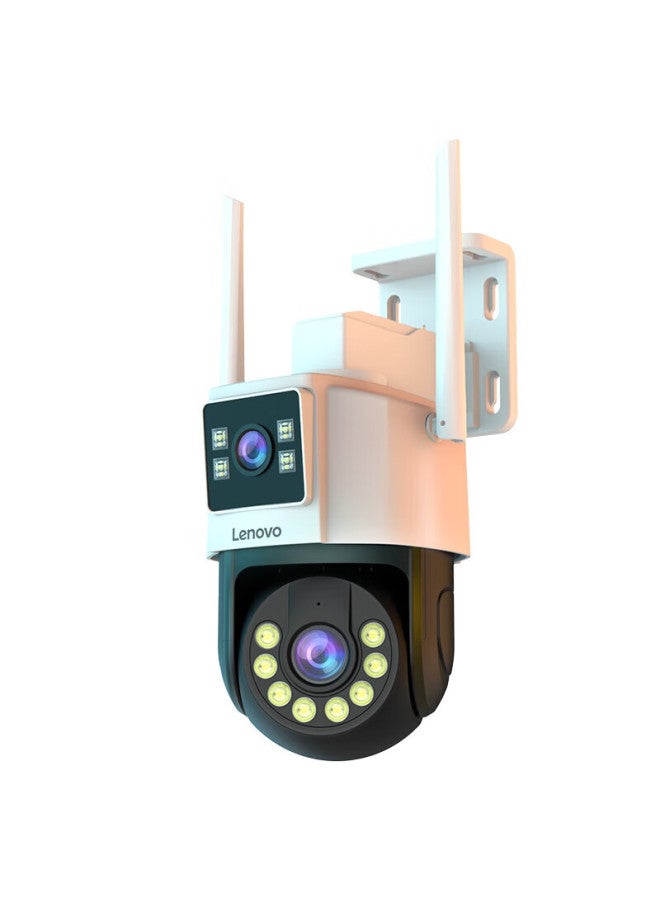 Lenovo Dual-Camera 10Mp Outdoor Surveillance Wifi Network Camera, Remote High-Definition Monitoring, Home Use, 360-Degree Coverage, Night Vision, Panoramic, Voice-Controlled, Rotating Outdoor Camera - Image 4