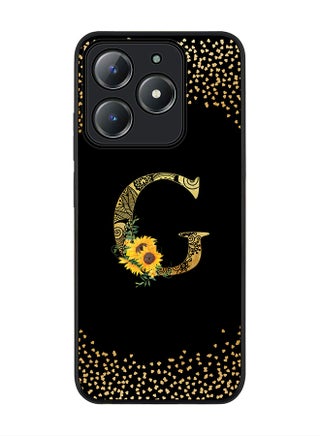 Custom Floral Monogram - G ( Black )