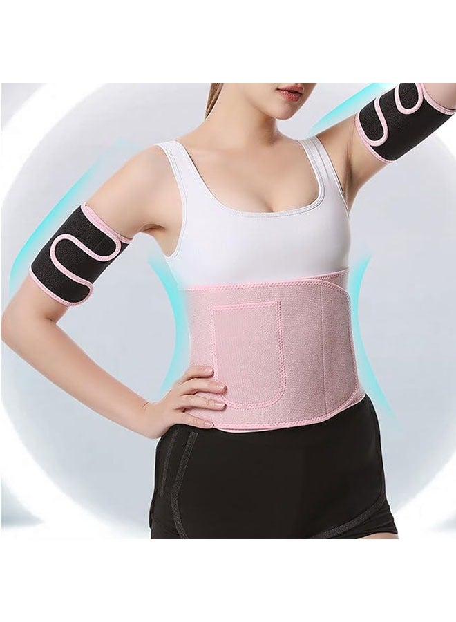 Nariele Sports and fitness belts are silver-plated waist shaping and tuminating running belts, women's running sports and fitness belts, yoga girdles are tuck in the belly - Image 3