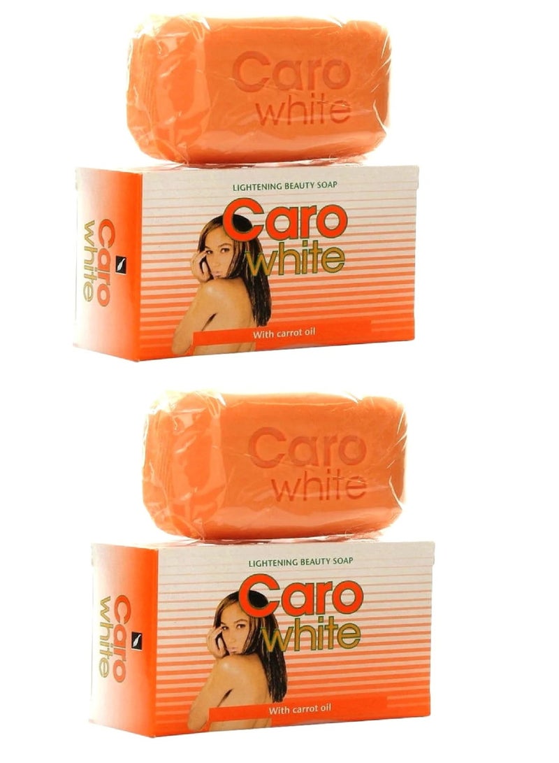 CARO WHITE 2 peces of Lightening Carrot Oil Beauty Body Soap Orange2X 180grams - Image 1