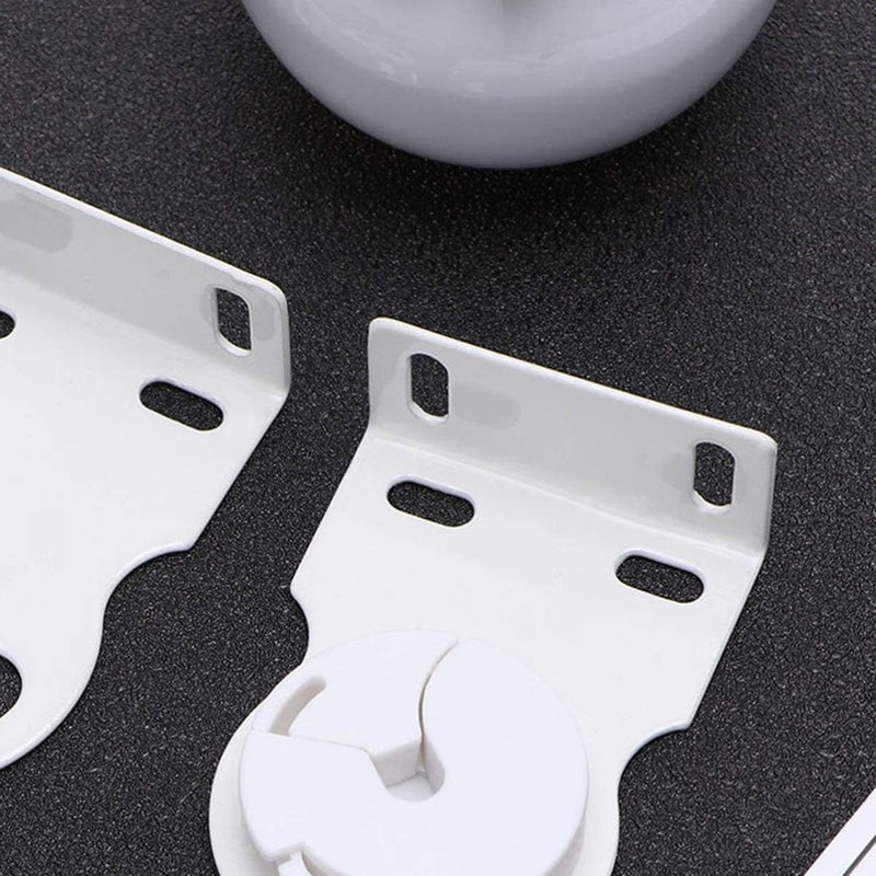 ألتنايس مجموعة تركيب ستارة دوارة ULTNICE، مجموعة واحدة من أجزاء الستارة الدوارة، حامل بلاستيكي على شكل حرف U، سلسلة خرز مع قابض الستارة الدوارة، طقم إصلاح واستبدال الستارة الدوارة - Image 4