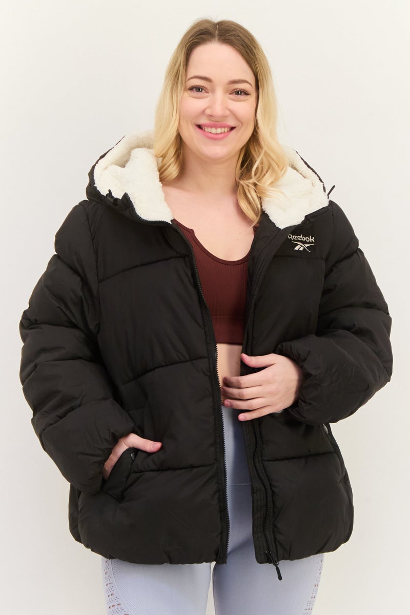 Reebok Women Sportswear Fit Long Sleeves Outdoor Jacket, Black - Image 1