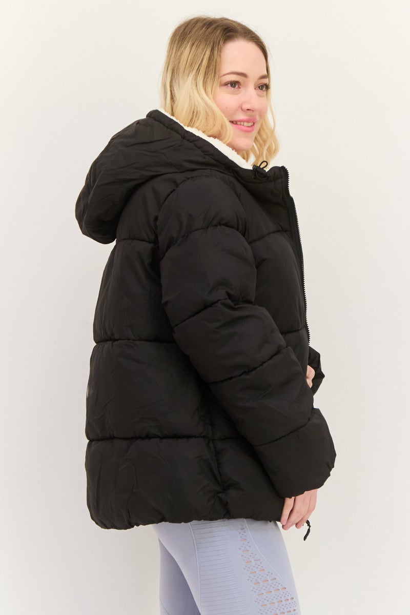 Reebok Women Sportswear Fit Long Sleeves Outdoor Jacket, Black - Image 4