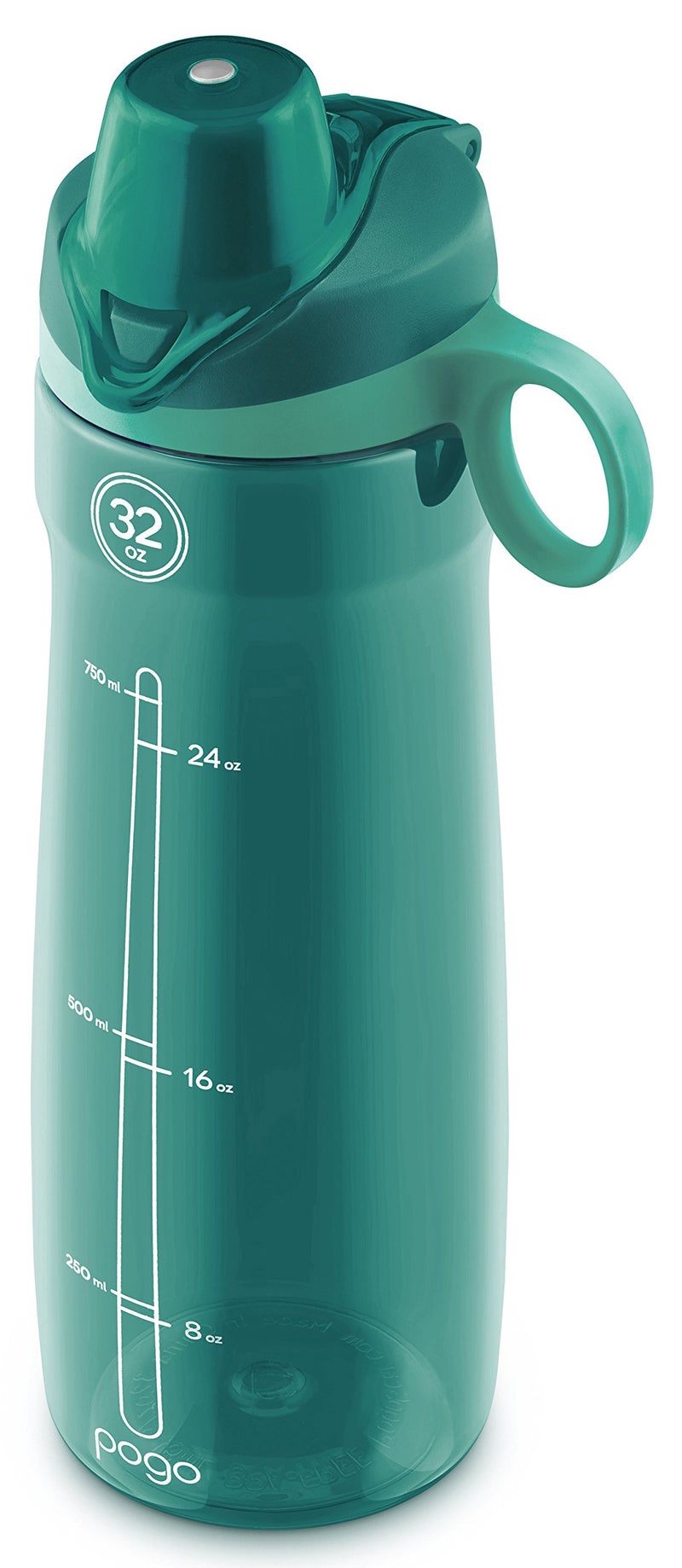Pogo BPA-Free Tritan Plastic Water Bottle with Chug Lid 18 Oz  Teal - Image 4
