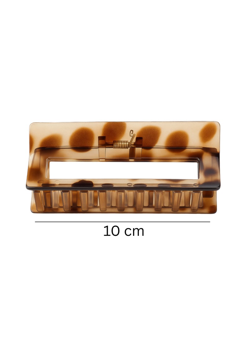 Large Hair Clips Set of 3, Wide Rectangle Design