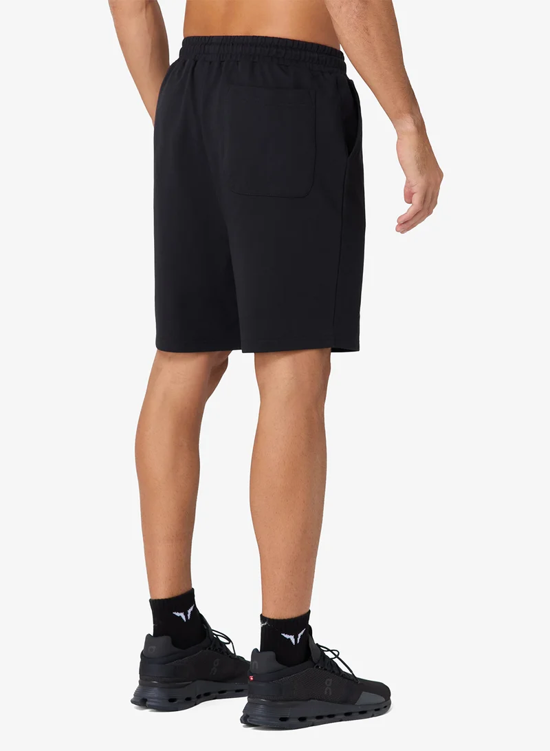 Squatwolf Black 7" Relaxed Sweat Shorts for Men | Best Price UAE
