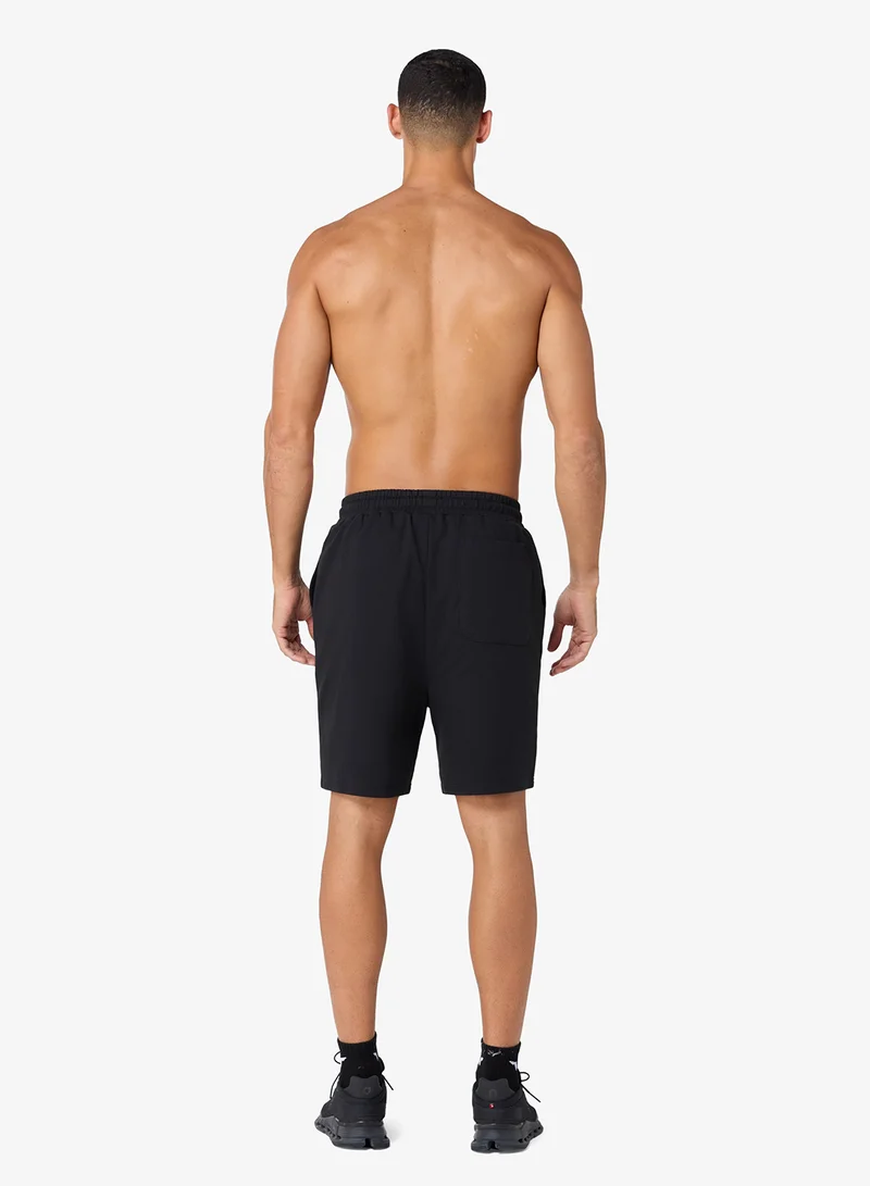 Squatwolf Black 7" Relaxed Sweat Shorts for Men | Best Price UAE