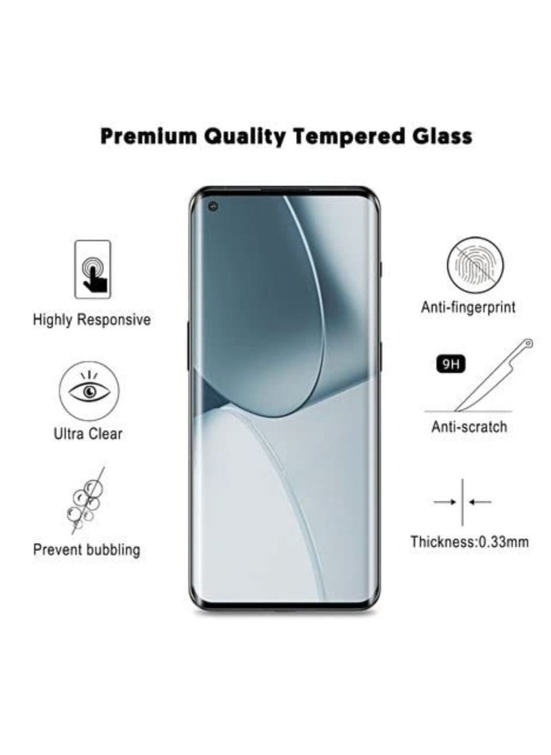 Generic - Compatible with oneplus 10 pro Screen Protector UV, [UV Lamp ] Clear Curved Edge Tempered Glass - Image 1