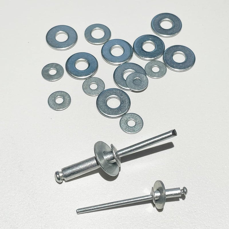 ORSTIO 350 pcs Aluminum Pop Rivet Washers for 1/8 inch Diameter Rivets, Backup Blind Rivets Washer, 3.2 mm - Image 5