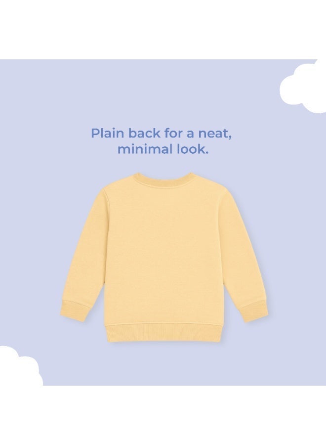 Luay Boys Winter Co-ord Set | Organic Cotton Top & Bottom | SoftCozy Winter Wear | Stylish Outfit (Yellow) - Image 4