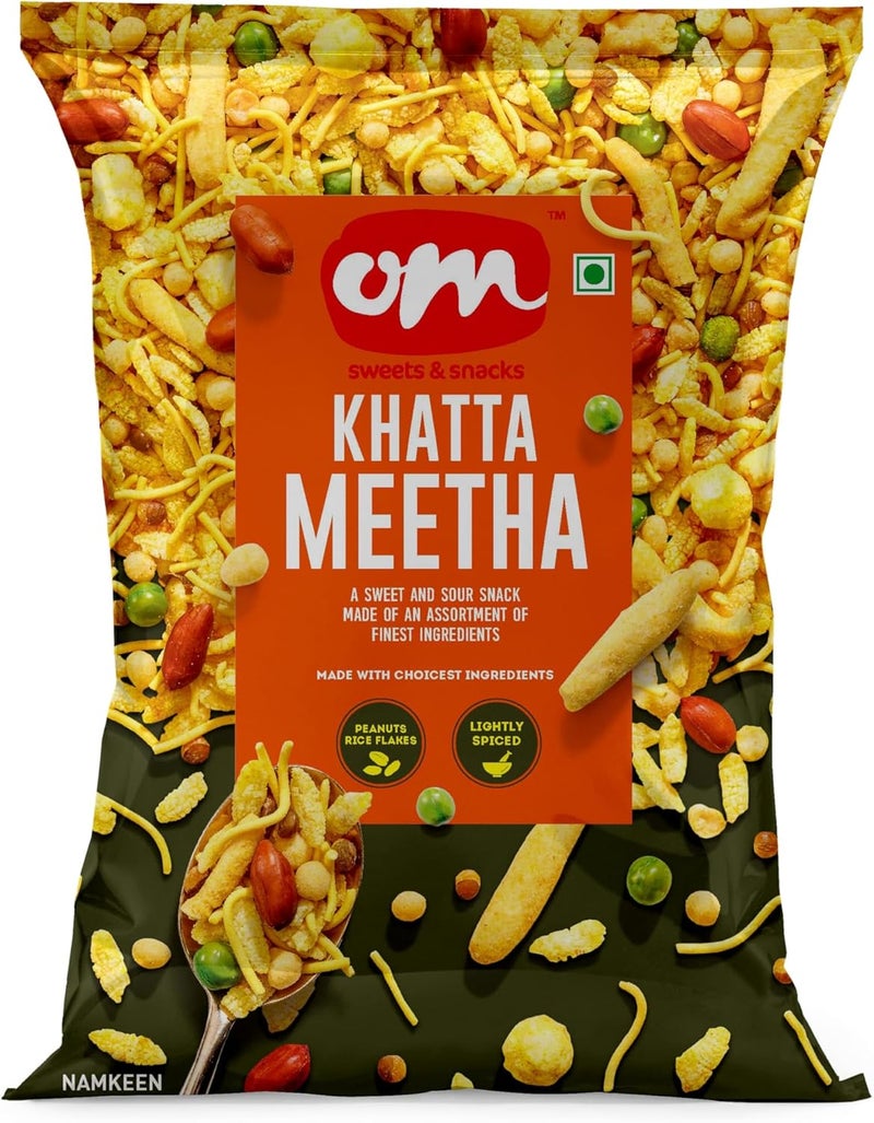 OM Sweets OM Khatta Meetha Snack 200gm - Sweet and Sour Mix - Image 1