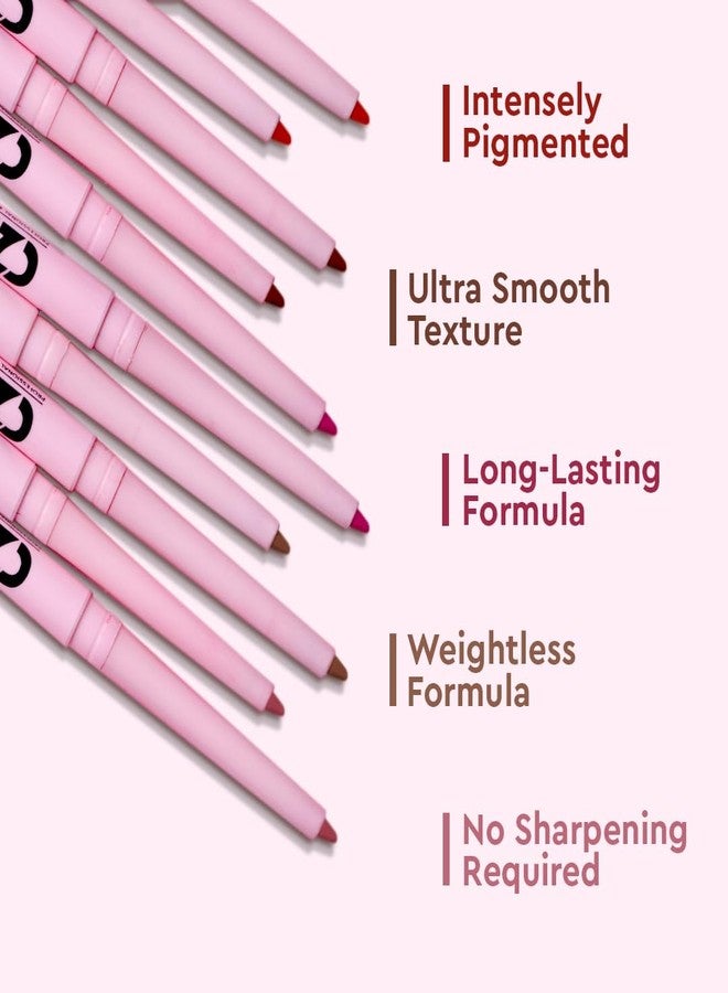 C2P PROFESSIONAL MAKEUP C2P Pro Ultra Define Lip Liner, One Swipe Smooth Application, Matte Finish, Long Lasting, Waterproof & Smudge Proof, Enriched with Jojoba Oil & Shea Butter, 0.27g (Fudge 02-Brown) - Image 3