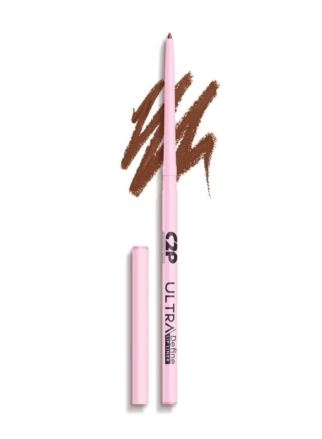 C2P PROFESSIONAL MAKEUP C2P Pro Ultra Define Lip Liner, One Swipe Smooth Application, Matte Finish, Long Lasting, Waterproof & Smudge Proof, Enriched with Jojoba Oil & Shea Butter, 0.27g (Fudge 02-Brown) - Image 1