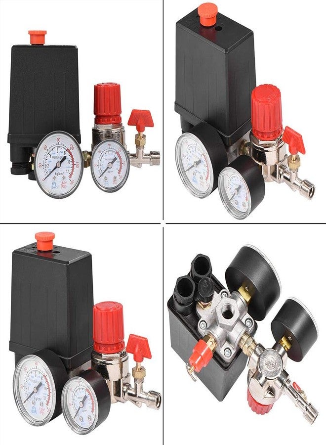 Jadeshay Air Compressor Pressure Control Valve with Gauge, Piston Pressure Switch for Fast Pressure Reduction, 0.05-1.2MPa - Image 5
