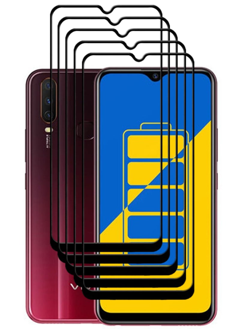 ACLIX 5 Pieces Antistatic ESD Dustproof Premium Quality High Definition Tempered Glass Screen Protector Designed For vivo Y15 - Image 1