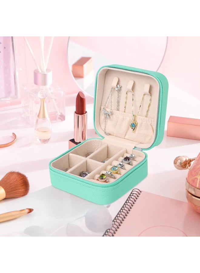 Mini Travel Jewelry Box - Natural Green, Calm & Elegant Style - Image 3