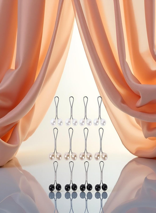 Zhuluck 12Pcs Multicolor Headscarf Pearl Pins Clips U Shape Hijab Scarf Lady Muslim Scarf Shawl Clips Scarf Brooches Pin Women's Brooches and Pins Jewelry Accessories - Image 5