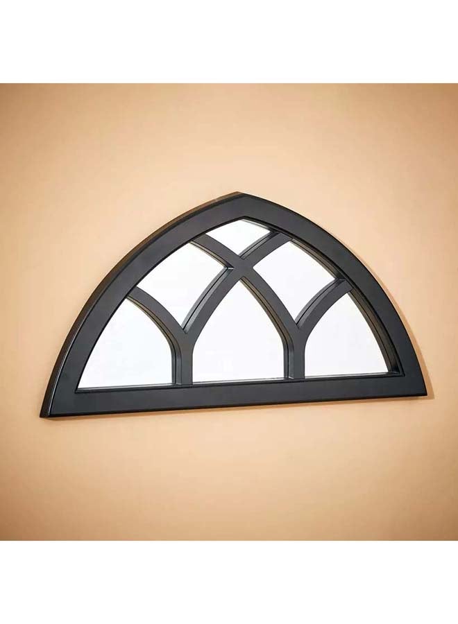 Home Box Vienna Half Window Pane Wall Mirror 30.5x2.5x60.7cm  - Image 1