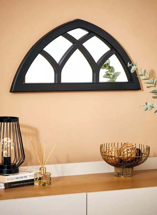 Home Box Vienna Half Window Pane Wall Mirror 30.5x2.5x60.7cm  - Image 4