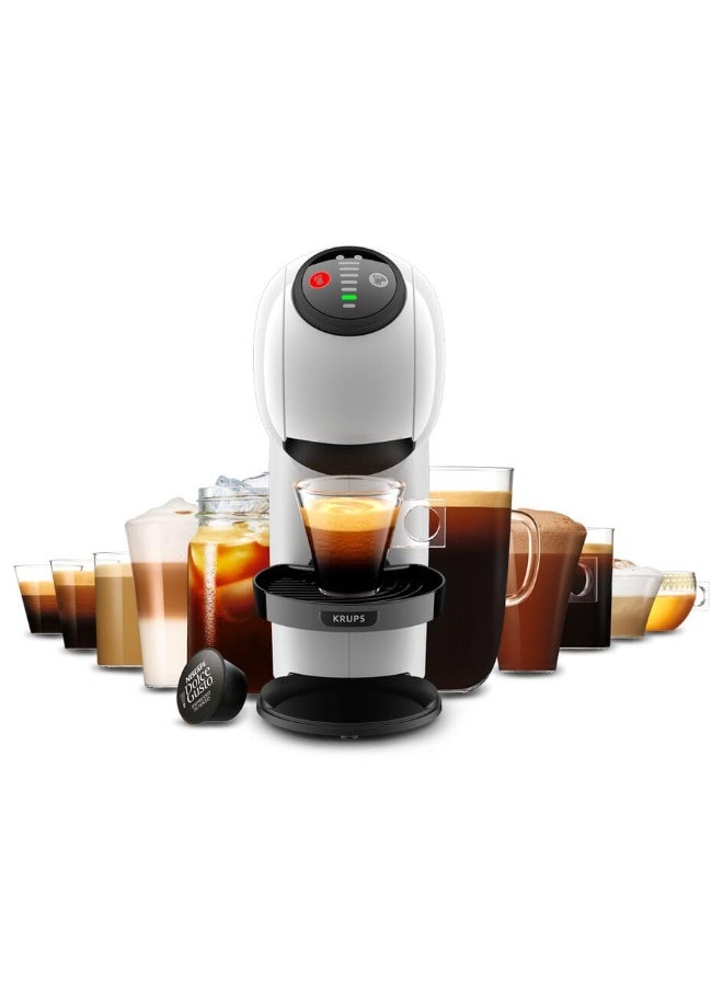 دولسي قوستو ماكينة تحضير القهوة بالكبسولات Dolce Gusto Krups Genio S Basic (مدمجة)، ضغط 15 بار، سعة 0.8 لتر، وضع توفير الطاقة، تنبيه تلقائي لإزالة الترسبات، اللون أبيض، طراز KP2431 - Image 5
