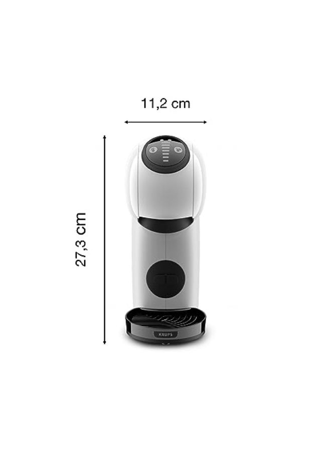 دولسي قوستو ماكينة تحضير القهوة بالكبسولات Dolce Gusto Krups Genio S Basic (مدمجة)، ضغط 15 بار، سعة 0.8 لتر، وضع توفير الطاقة، تنبيه تلقائي لإزالة الترسبات، اللون أبيض، طراز KP2431 - Image 4