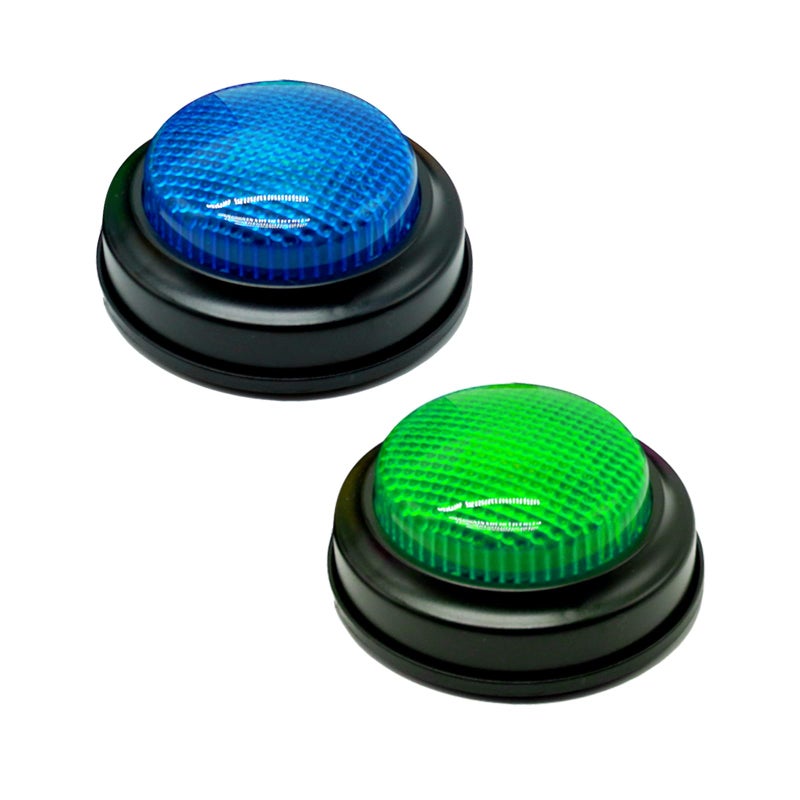 Gelabur 2-Pack Quiz Game Buzzers for Trivia Games, Answer Buzzers with Lights and Sound, Classroom Game Show Style Buzzer Buttons for Team Games - Image 1