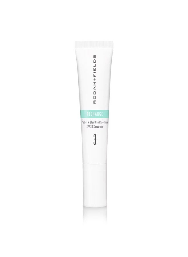 Rodan Fields Rodan + Fields RECHARGE Protect + Blur Broad Spectrum SPF 30 Sunscreen | 40mL | Mineral Face Sunscreen & Makeup Primer | Vitamin E, Zinc, Electrolytes, & Carnosine | Matte Finish Skin Care - Image 1