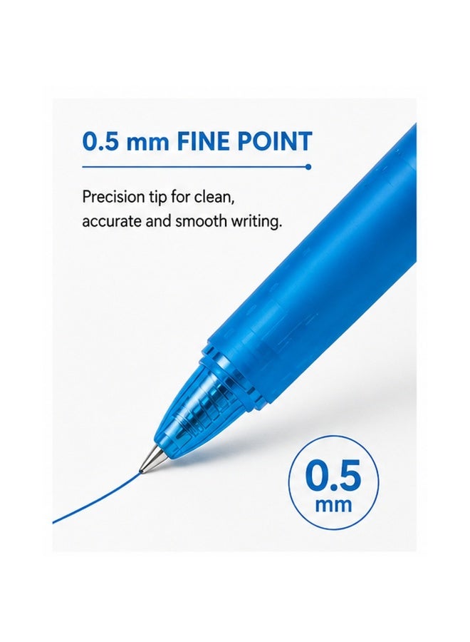 PILOT FriXion Ball Knock Erasable Gel Pen LFBK-23EF-LB, 0.5 mm, Light Blue, Gel Ink, 1 pen for revision systems - Image 2