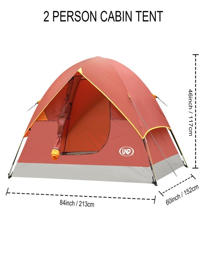 UNP Dome Tent, 2 Person, Easy Set Up, Lightweight, Portable, Red - Image 2