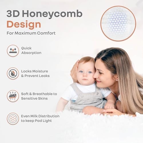R for Rabbit Comfy Shield Disposable Nursing Breast Pads (White, Pack of 36), 3D Shaped Honeycomb Design 24-Hours Leak Protection Strong Adhesive Tape Skin Friendly Material Breastfeeding pad - Image 4